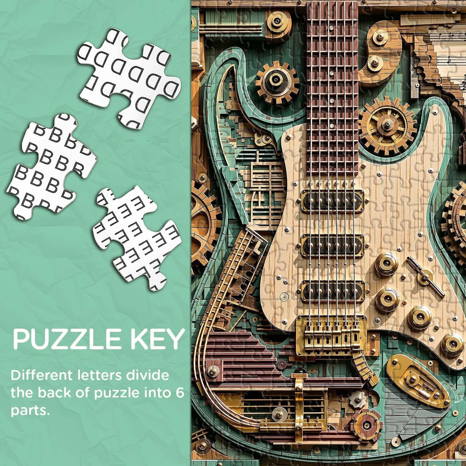 Hands-On Gears & Strings Jigsaw Puzzle 1000 Piece for Creative Play