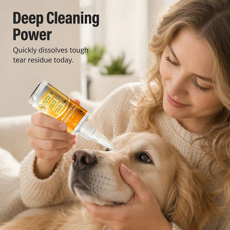 Gentle Pet Eye-Care Solution for Cleansing Around the Eyes