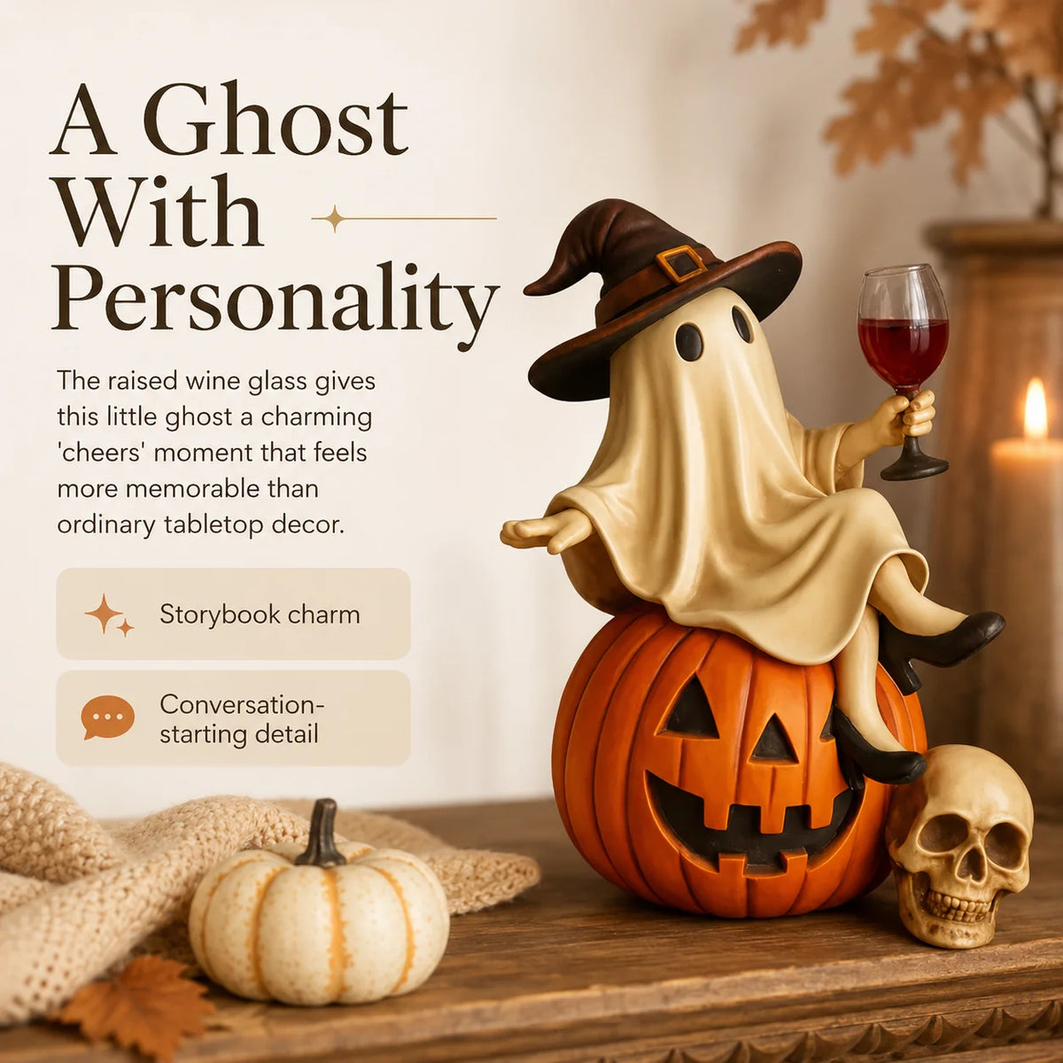 Purpose-Built Ghost Wine Night Decor for Everyday Use