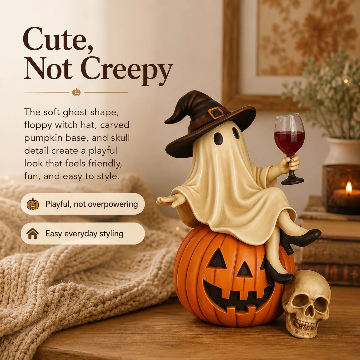 Purpose-Built Ghost Wine Night Decor for Everyday Use