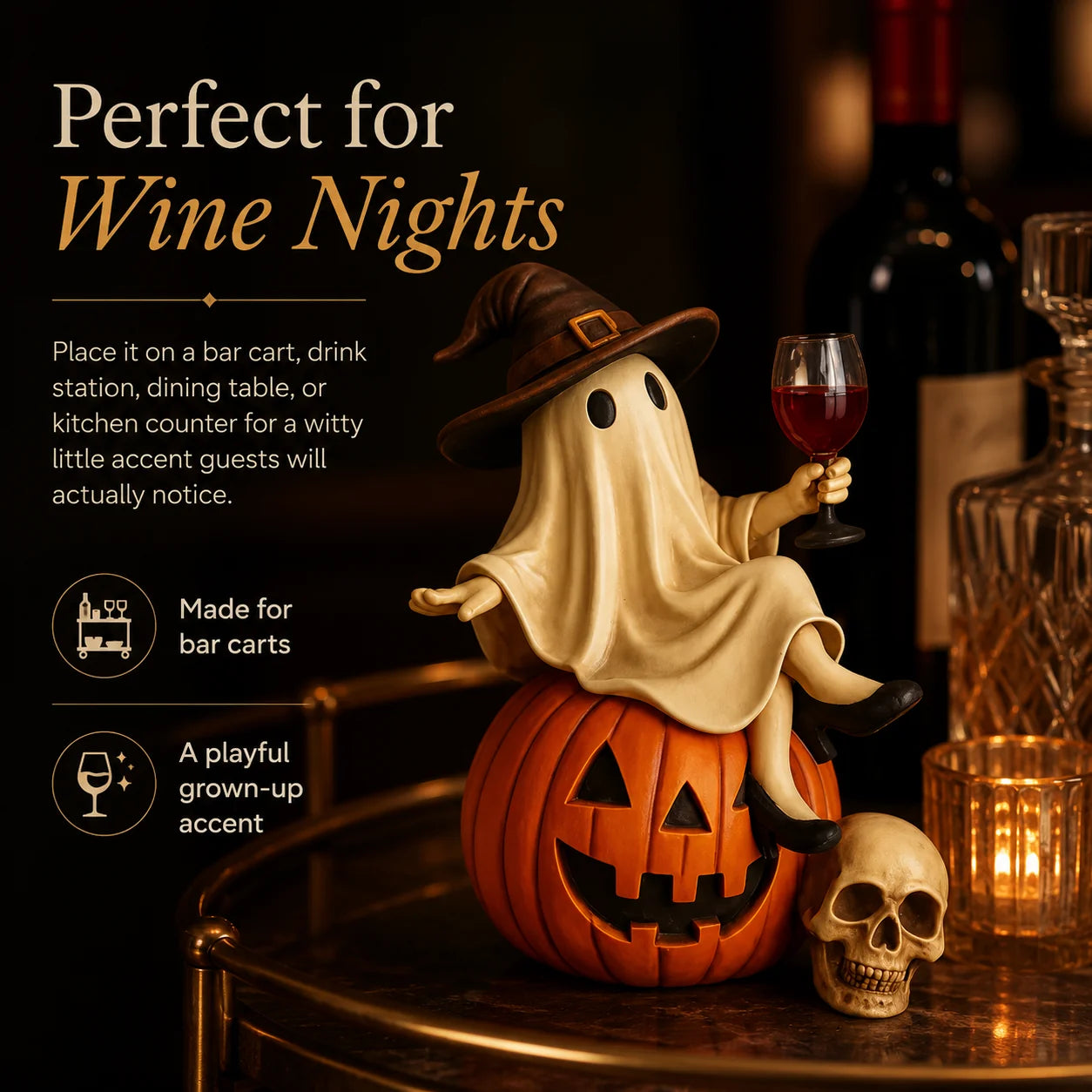 Purpose-Built Ghost Wine Night Decor for Everyday Use