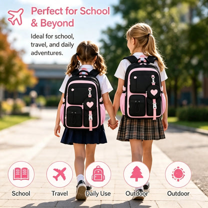 Spacious and Durable School Backpack for Teen Girls