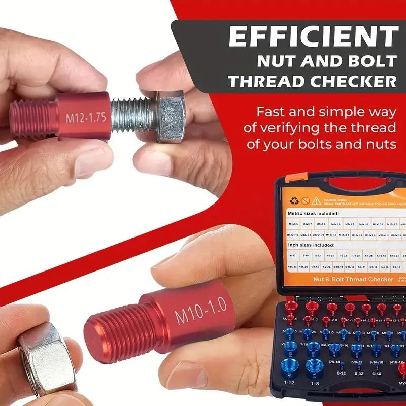 Purpose-Built 44-Piece Alloy Nut – Thread Inspector for Everyday Use