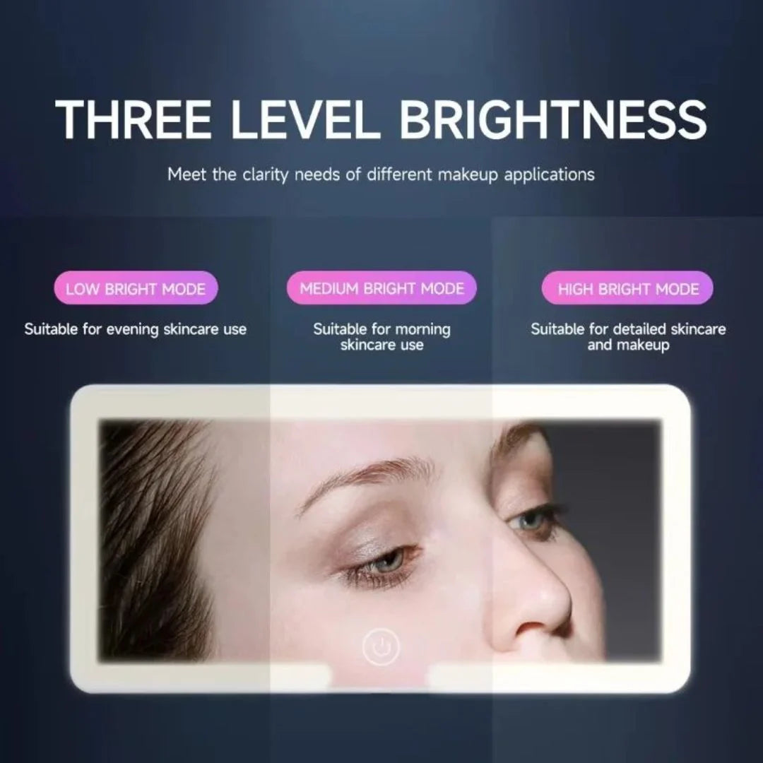 Vehicle-Ready LED Lighted Car Visor Mirror – Dimmable Auto Makeup