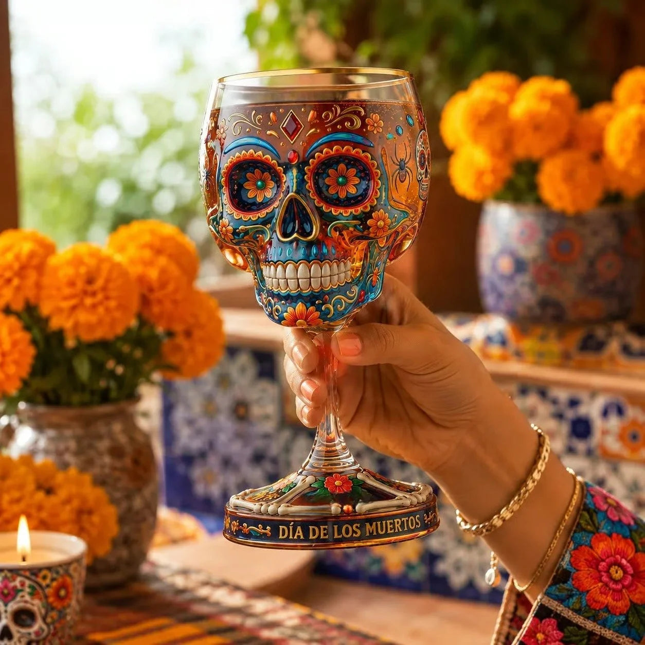 Purpose-Built Day of the Dead Collector – Art Glass for Everyday Use