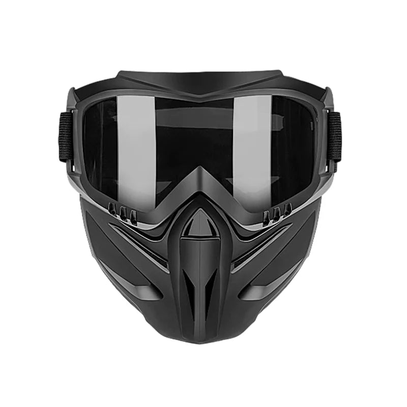 Versatile Detachable Full Face Goggle Mask