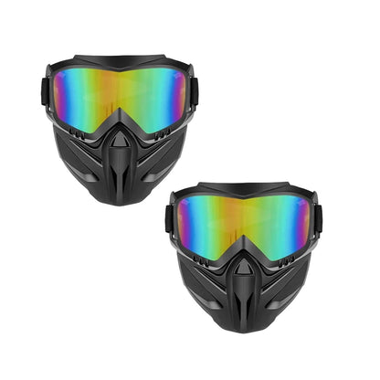 Versatile Detachable Full Face Goggle Mask