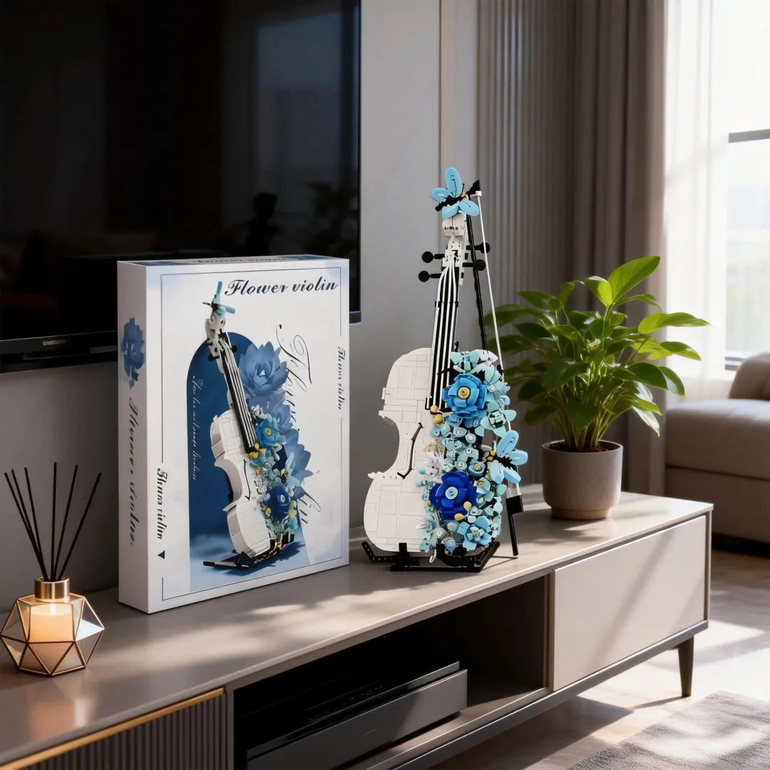 Purpose-Built Frosted Bloom Violin Block Set for Everyday Use