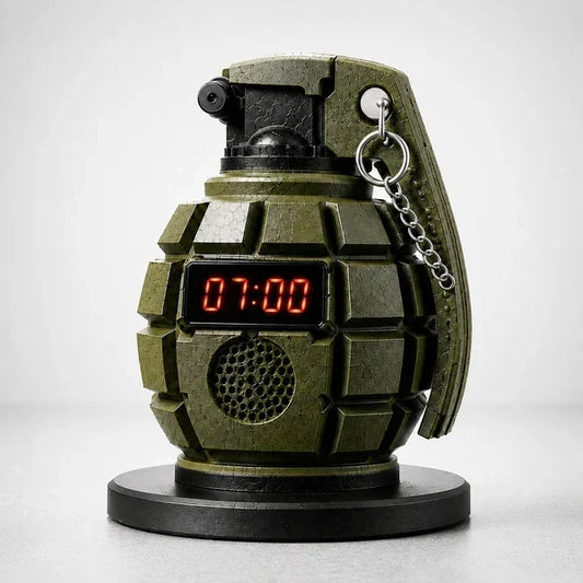 Purpose-Built Grenade Alarm Clock for Everyday Use
