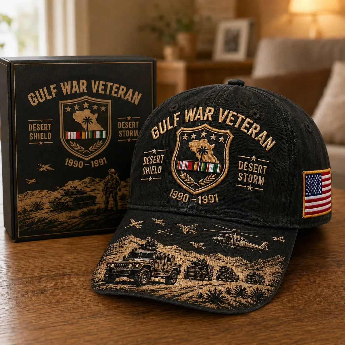 Distinctive Gulf War Veteran Desert Shield & Desert Storm