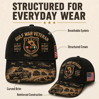 Distinctive Gulf War Veteran Desert Shield & Desert Storm