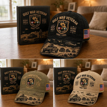 Distinctive Gulf War Veteran Desert Shield & Desert Storm