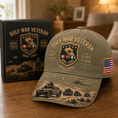 Distinctive Gulf War Veteran Desert Shield & Desert Storm