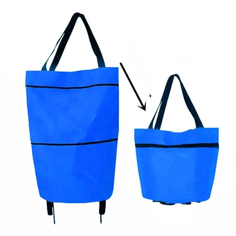 Distinctive Large-capacity folding push-pull shopping bag - The