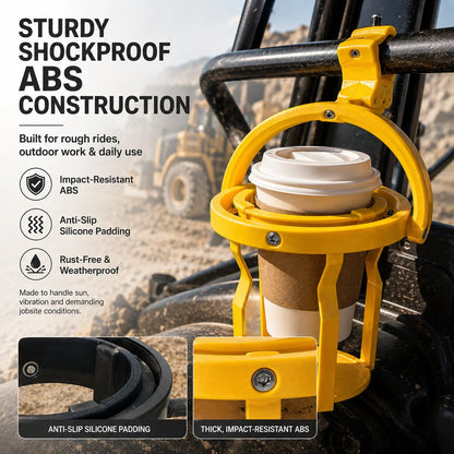 Vehicle-Ready Gyroscopic Anti-Spill Clamp-On Cup Holder – 360° Auto