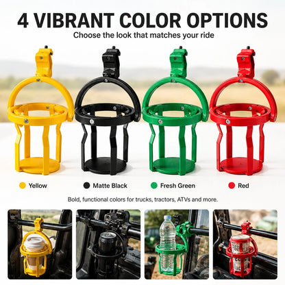 Vehicle-Ready Gyroscopic Anti-Spill Clamp-On Cup Holder – 360° Auto