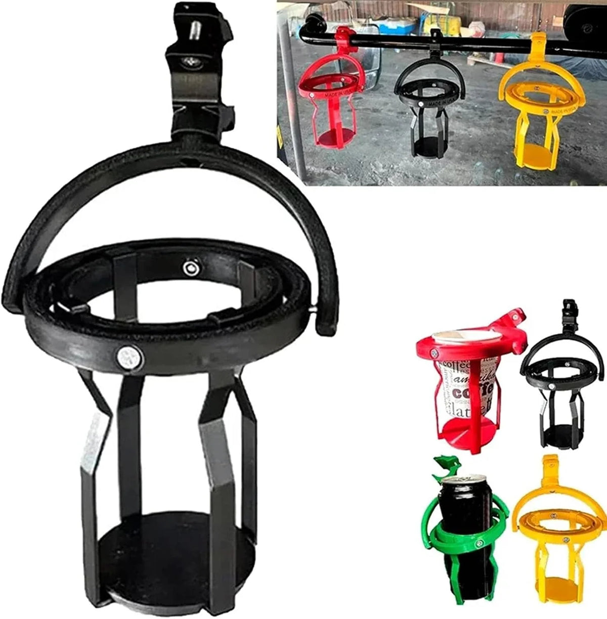 Vehicle-Ready Gyroscopic Anti-Spill Clamp-On Cup Holder – 360° Auto