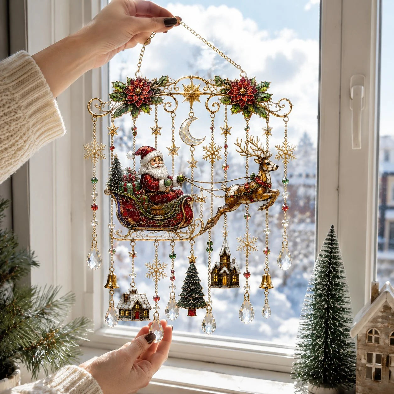 Purpose-Built Handmade Stained Glass Window Hanging – Tempered