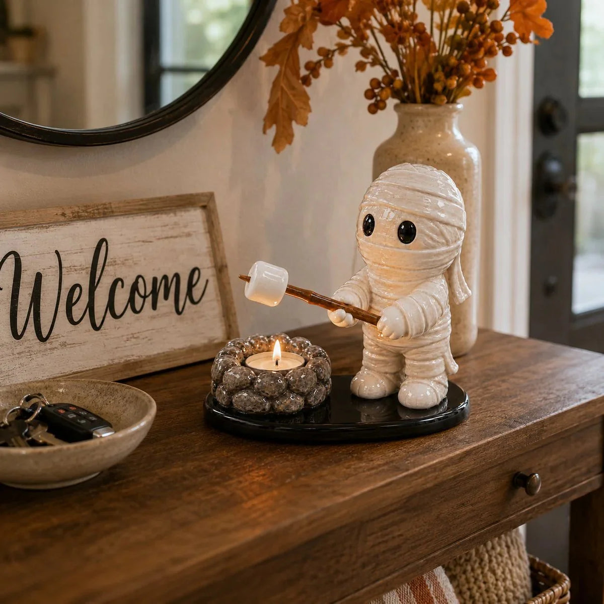 Decorative Campfire Tealight Holder for Focused L – Halloween Campfire