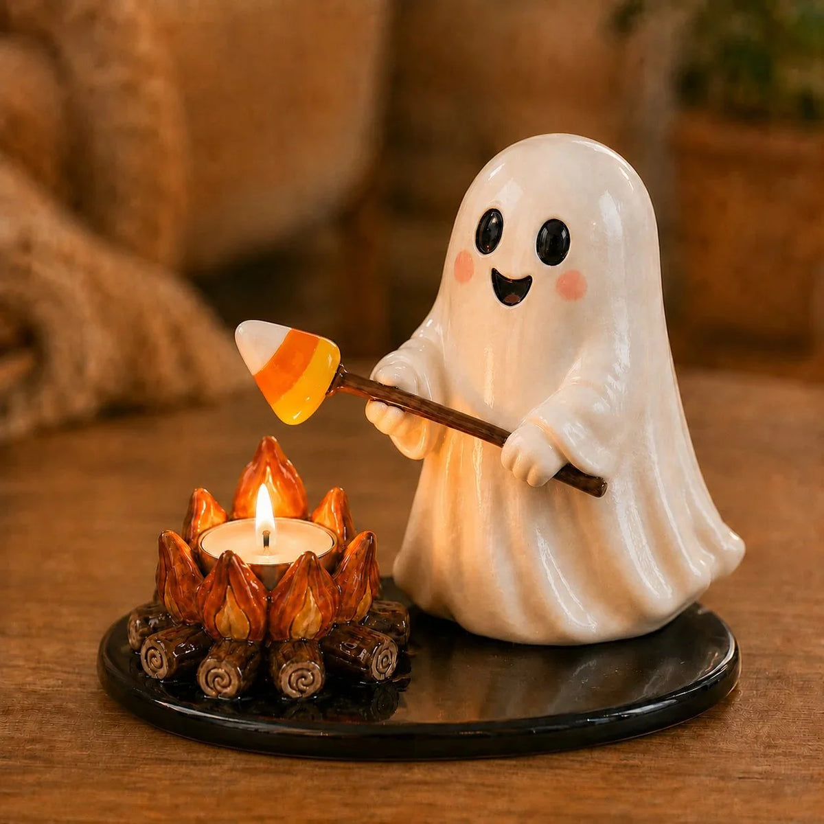 Decorative Campfire Tealight Holder for Focused L – Halloween Campfire