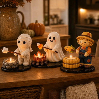 Decorative Campfire Tealight Holder for Focused L – Halloween Campfire