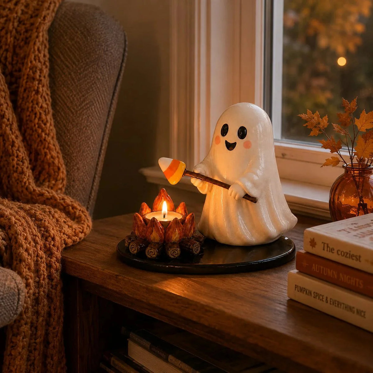 Decorative Campfire Tealight Holder for Focused L – Halloween Campfire