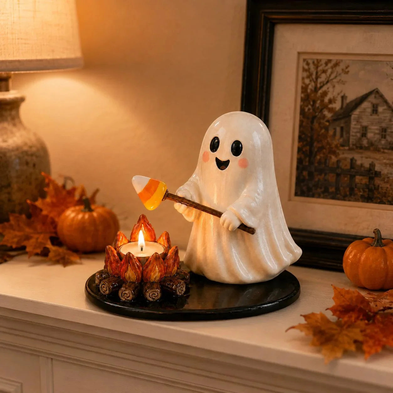 Decorative Campfire Tealight Holder for Focused L – Halloween Campfire