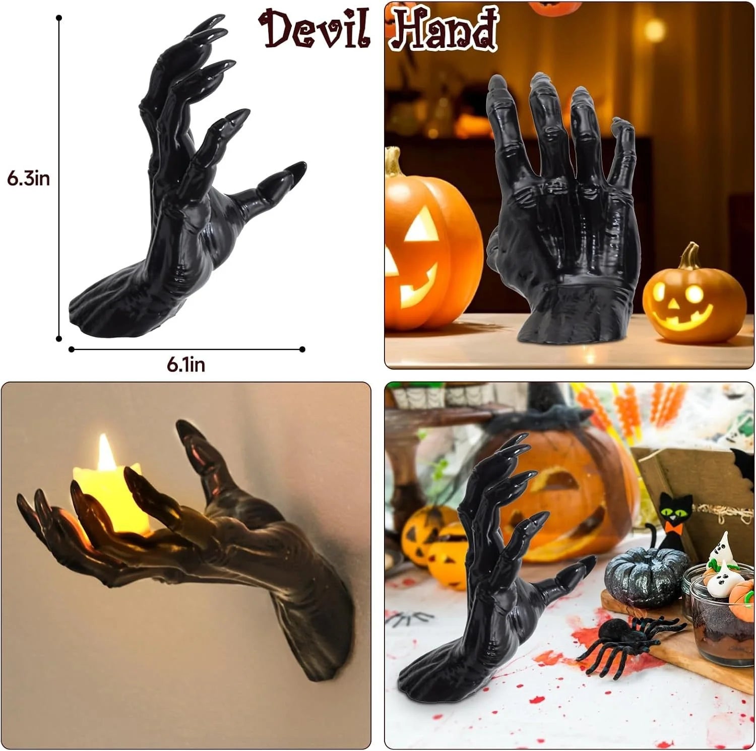 Decorative Decorations, Pack of 3 Wall Mounted Creepy Reaching Hands