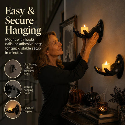 Decorative Decorations, Pack of 3 Wall Mounted Creepy Reaching Hands