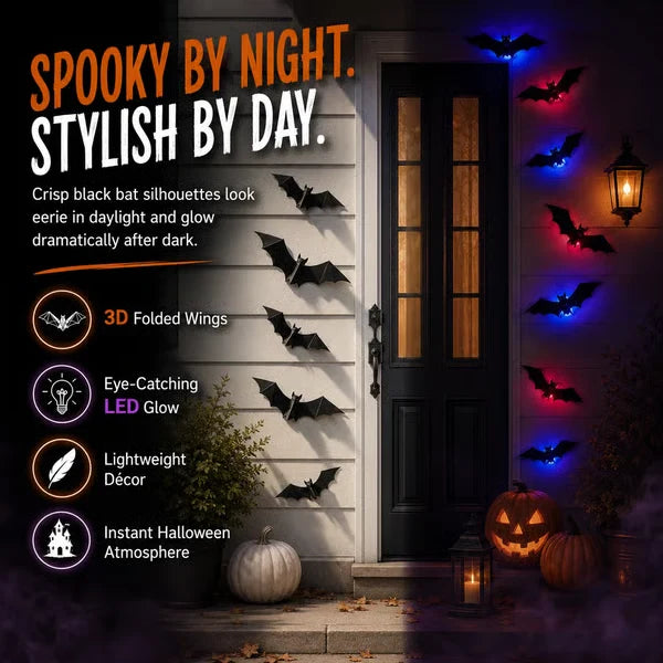 Purpose-Built LED Flying Bat Decorations for Everyday Use