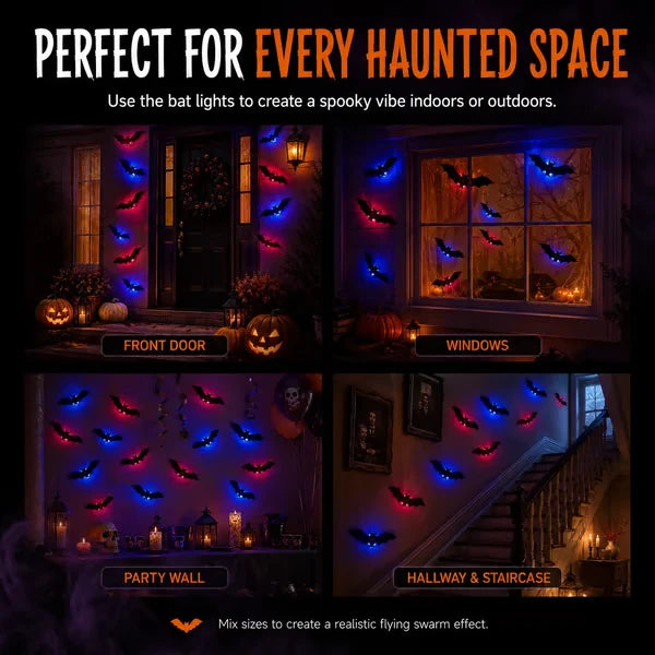 Purpose-Built LED Flying Bat Decorations for Everyday Use
