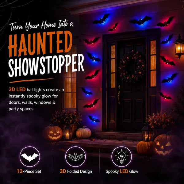 Purpose-Built LED Flying Bat Decorations for Everyday Use