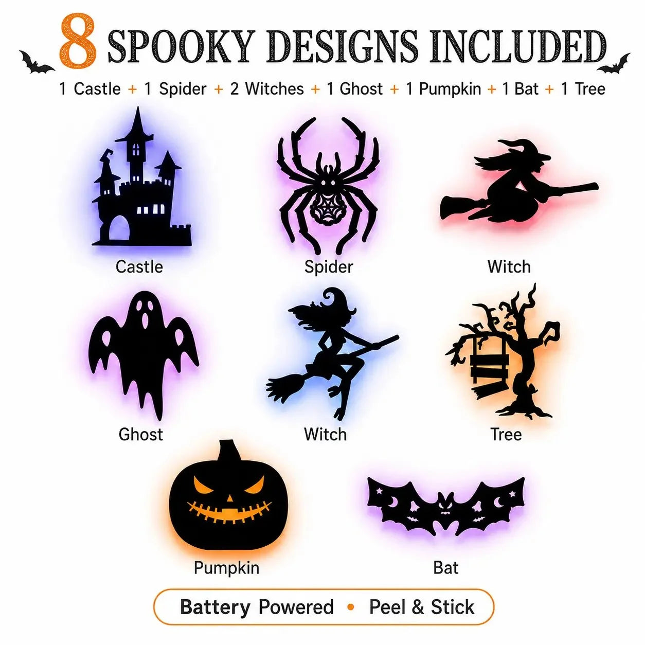 Decorative LED Wall Light Stickers for Focused Lighting