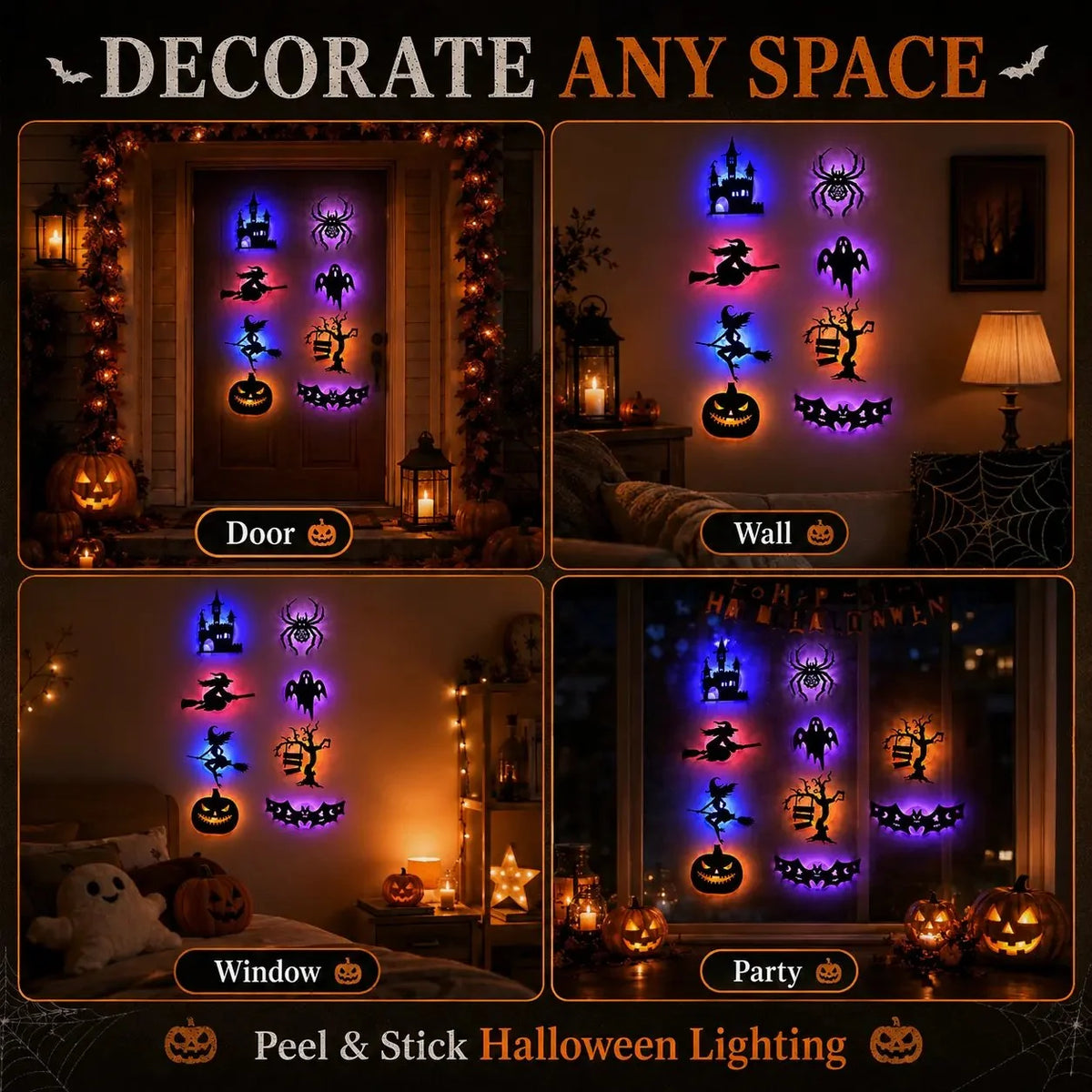 Decorative LED Wall Light Stickers for Focused Lighting
