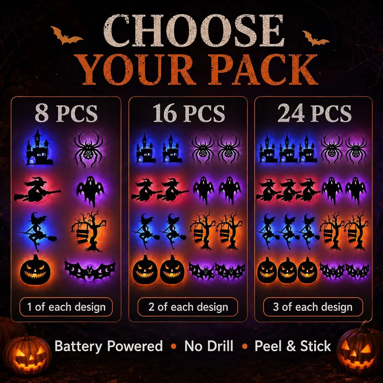Decorative LED Wall Light Stickers for Focused Lighting