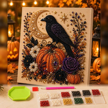 Tiny-Pearl Halloween Craft Kit for Making Playful Spooky Art