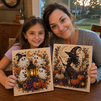 Tiny-Pearl Halloween Craft Kit for Making Playful Spooky Art