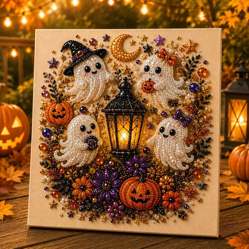 Tiny-Pearl Halloween Craft Kit for Making Playful Spooky Art