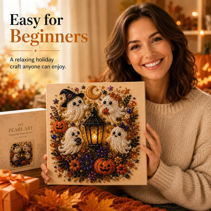 Tiny-Pearl Halloween Craft Kit for Making Playful Spooky Art