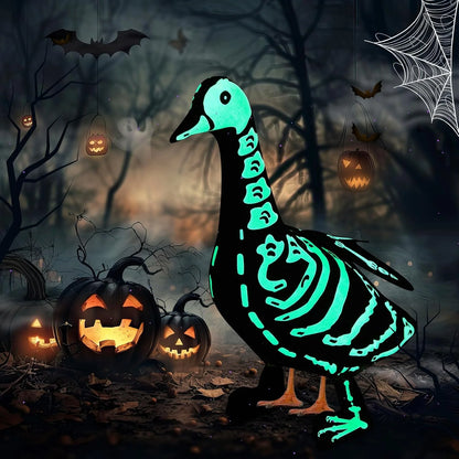 Skeleton Costume Outfit for 23-Inch Porch Goose Halloween Decor