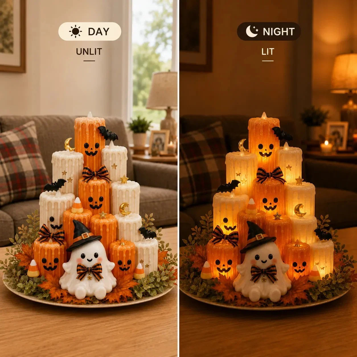 Decorative Pumpkin Electronic Candle Light for Focused Lighting