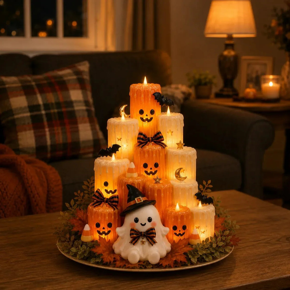 Decorative Pumpkin Electronic Candle Light for Focused Lighting