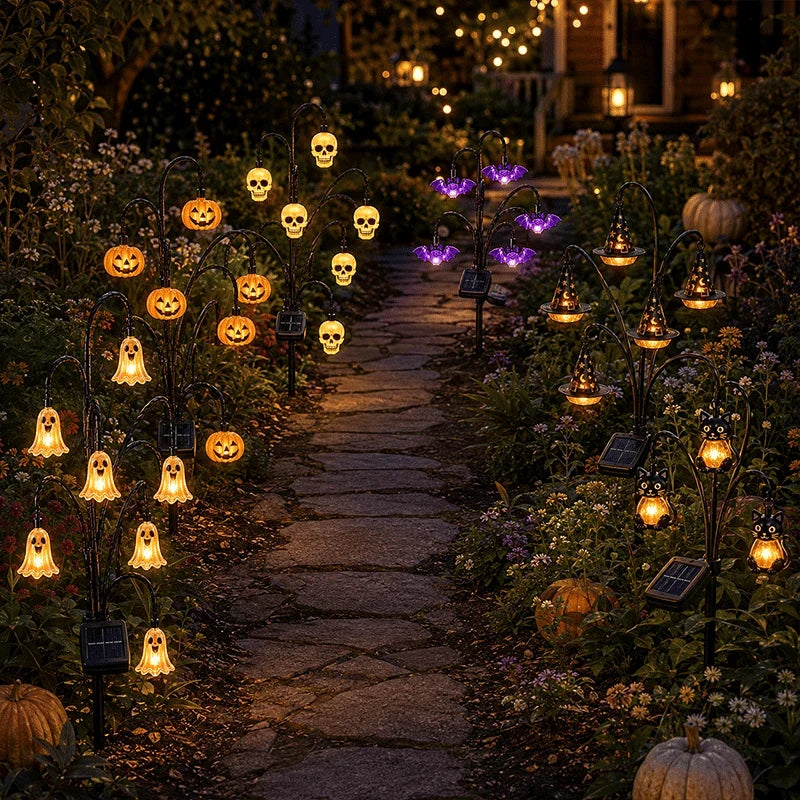 Outdoor Solar Tree Stump Light for Garden Display