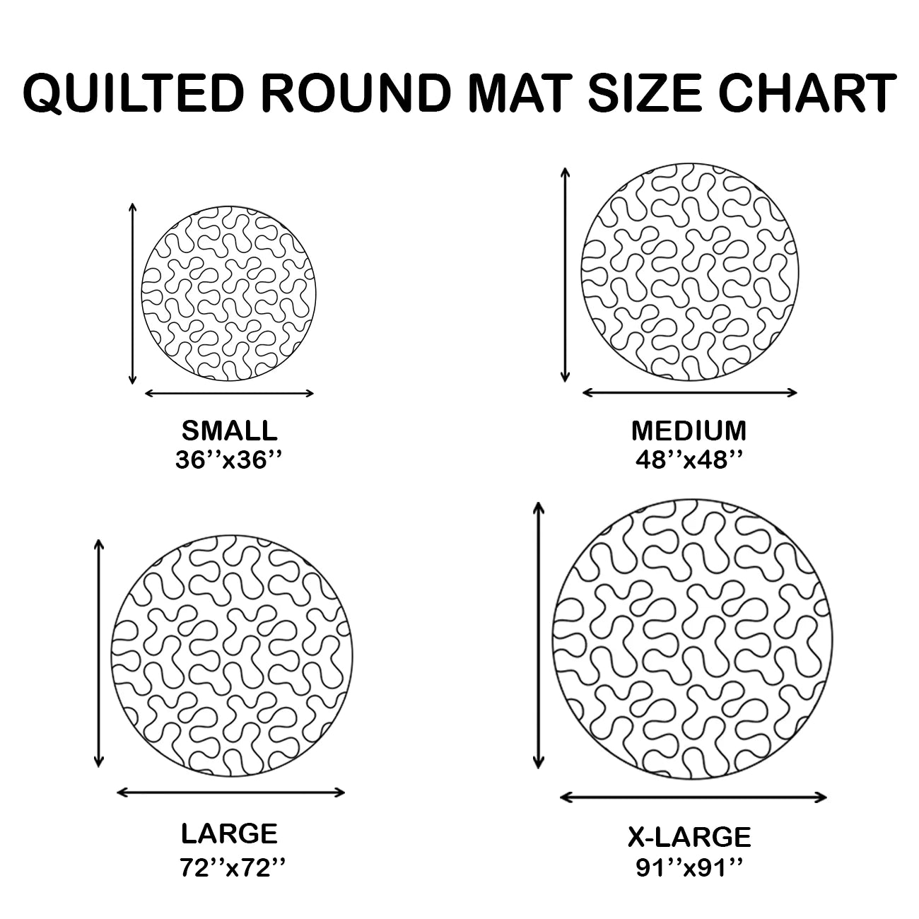 Purpose-Built 3D Skeleton Vortex Quilted Round Rug for Everyday Use