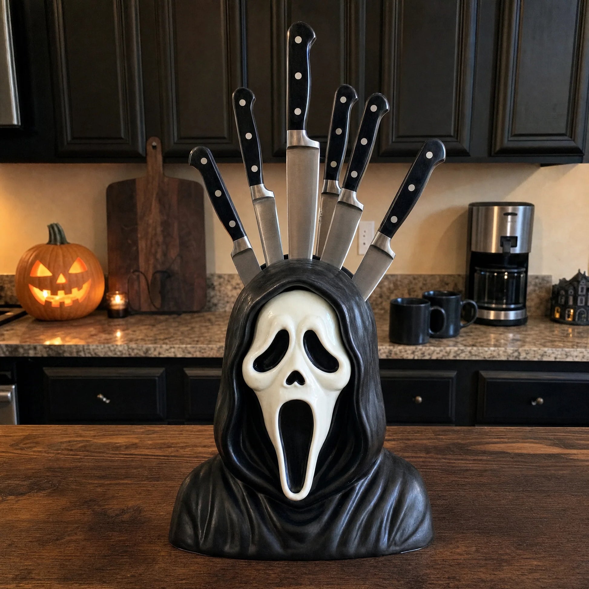 Purpose-Built Horror Knife Block for Everyday Use