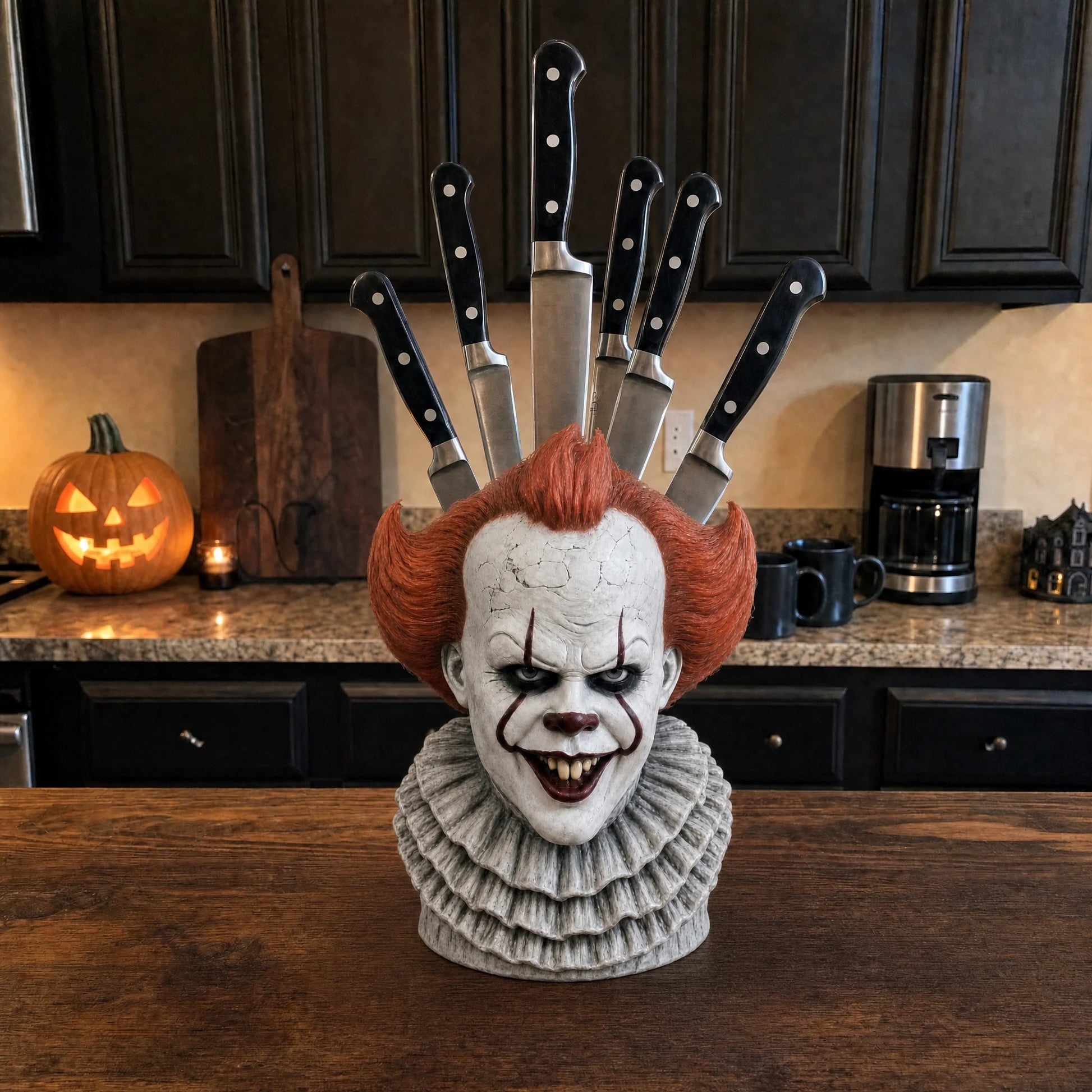 Purpose-Built Horror Knife Block for Everyday Use