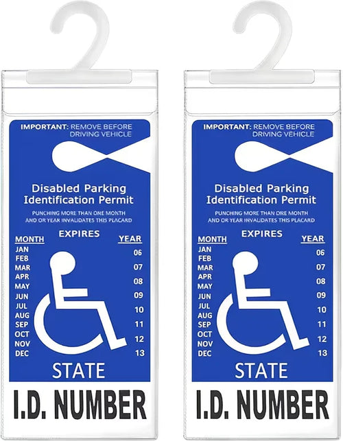 Vehicle-Ready Handicap Parking Placard Holder( 2 Pcak ) for Garage Use