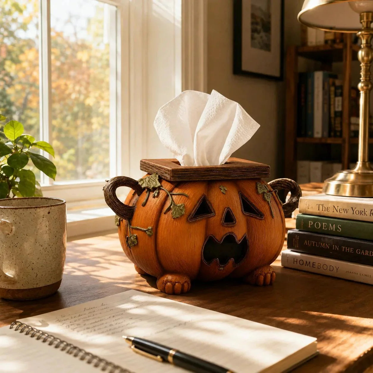 Purpose-Built Pumpkin Tissue Box Cover-Turn Your Everyday Tissue Box
