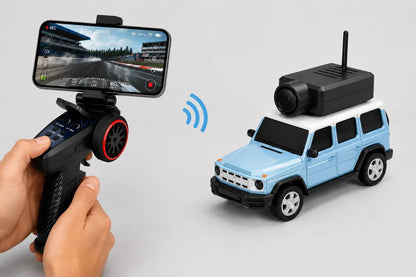 Vehicle-Ready Mini HD FPV Micro Desktop Racing RC Car for Garage Use