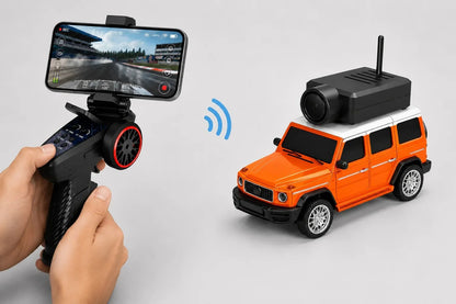 Vehicle-Ready Mini HD FPV Micro Desktop Racing RC Car for Garage Use